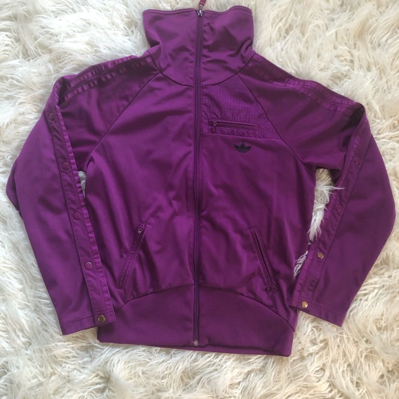 adidas purple track jacket